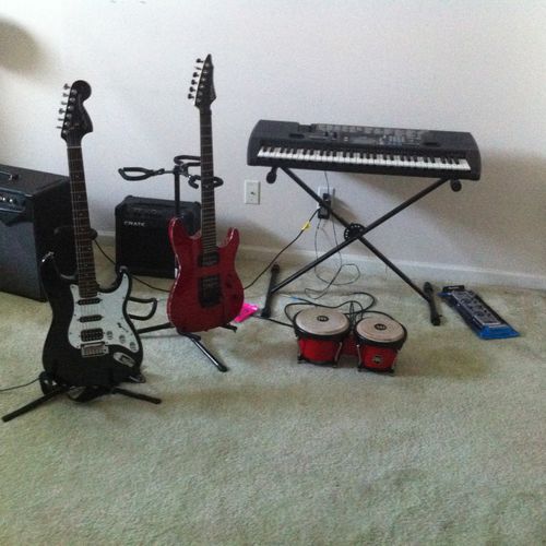 Musical Equipment that will be used.