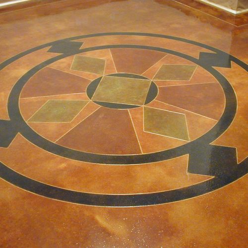 we do all the decorative stain & sealing of your c
