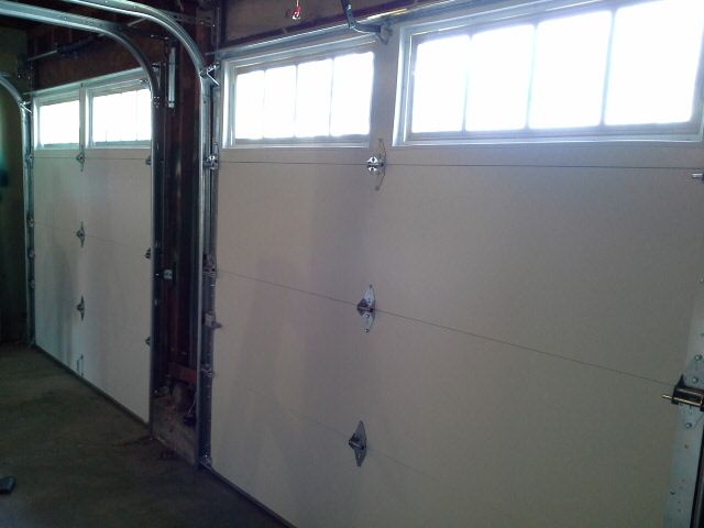 Interior of steel insulated door