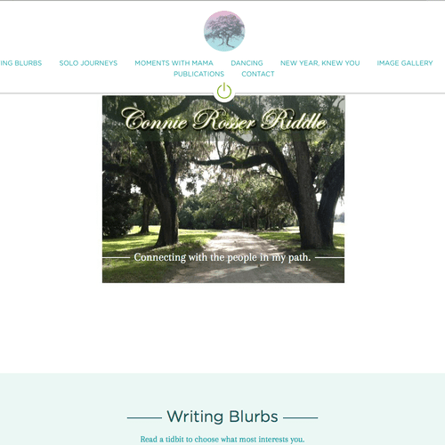 We created a writing portfolio and blog website fo
