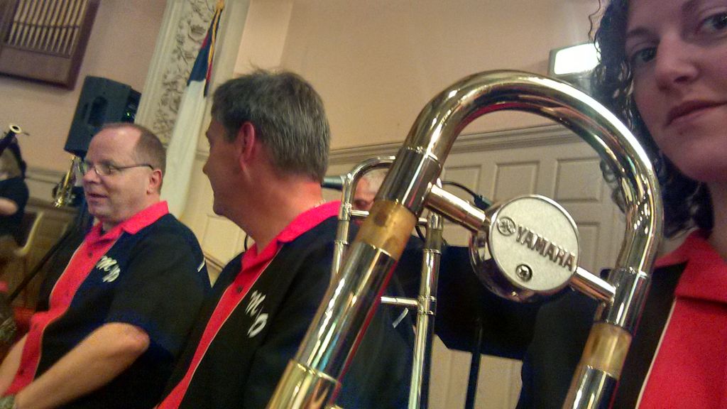 Performing with the Metropolitan Jazz Orchestra.