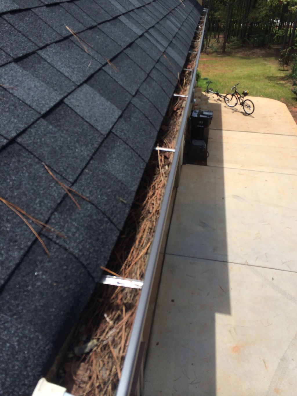 Clogged and full of debris