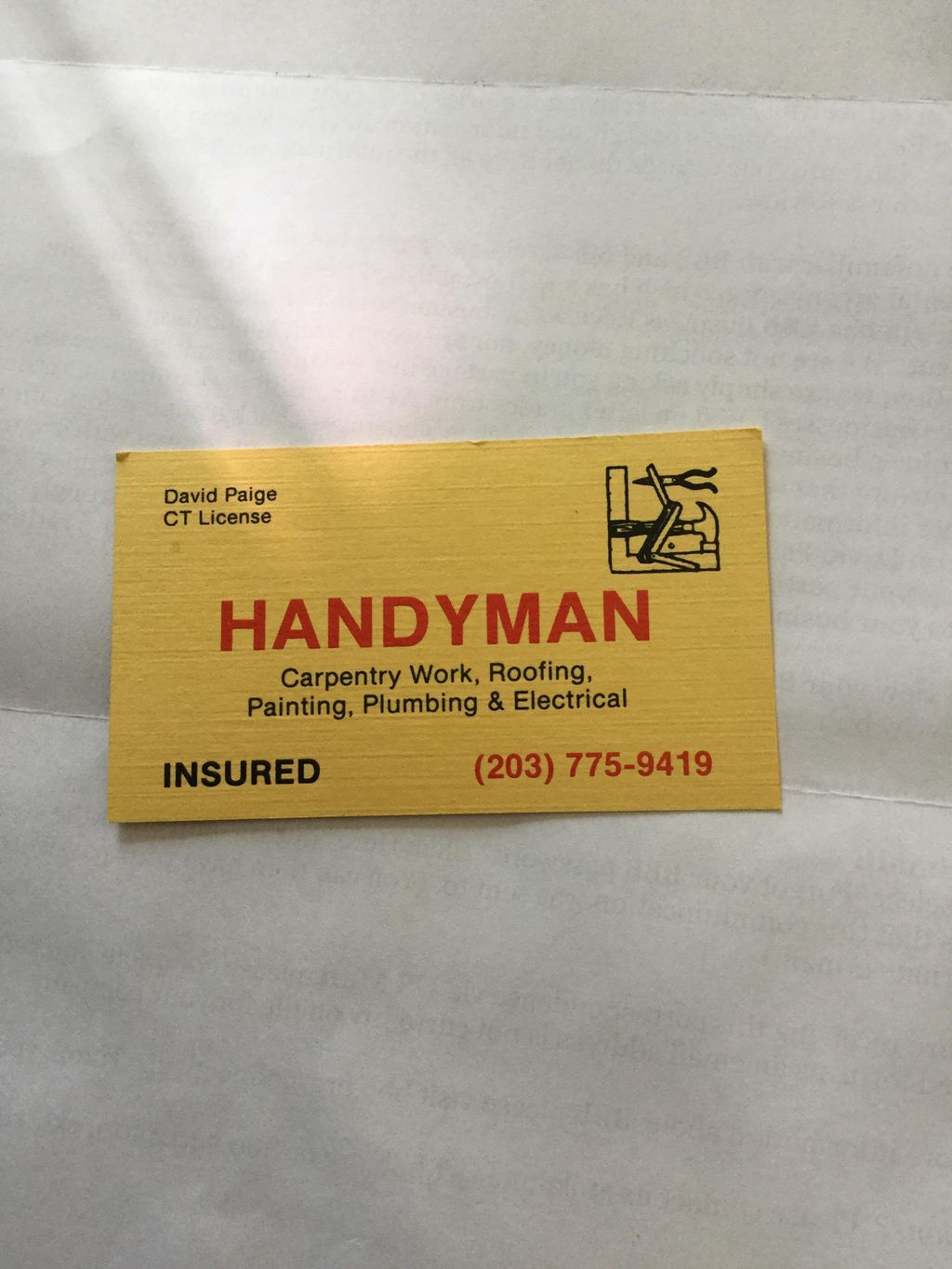 David Paige Remodeling & Handyman Service