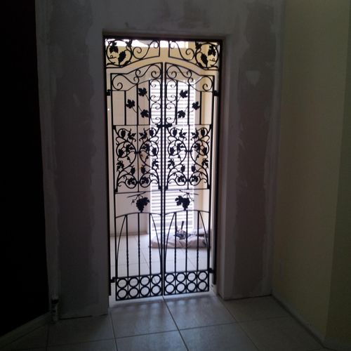 Build entry and install iron gate.