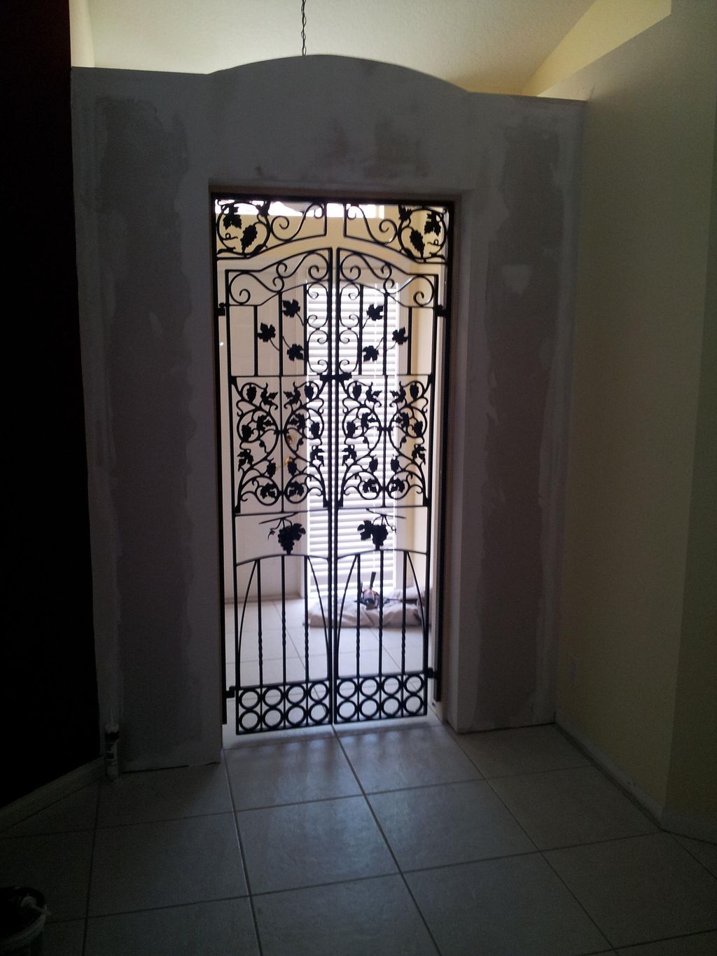 Build entry and install iron gate.