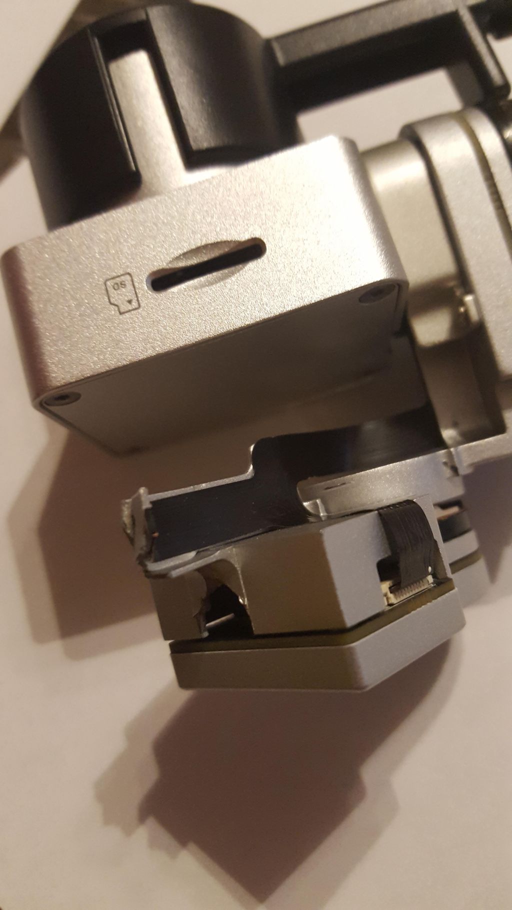 Camera half of broken gimbal