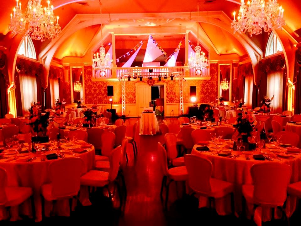 Orange Wedding Reception