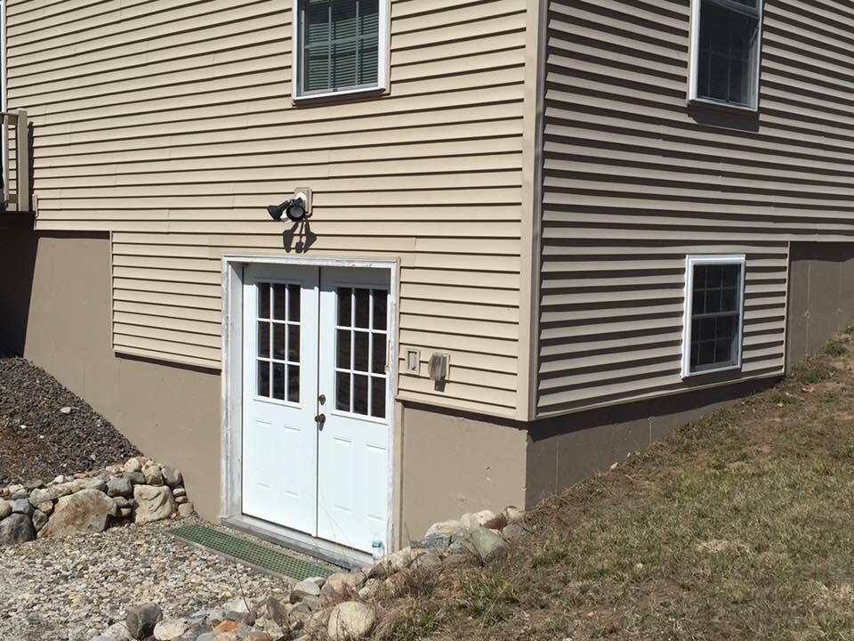 Washed exterior of home and painted concrete found