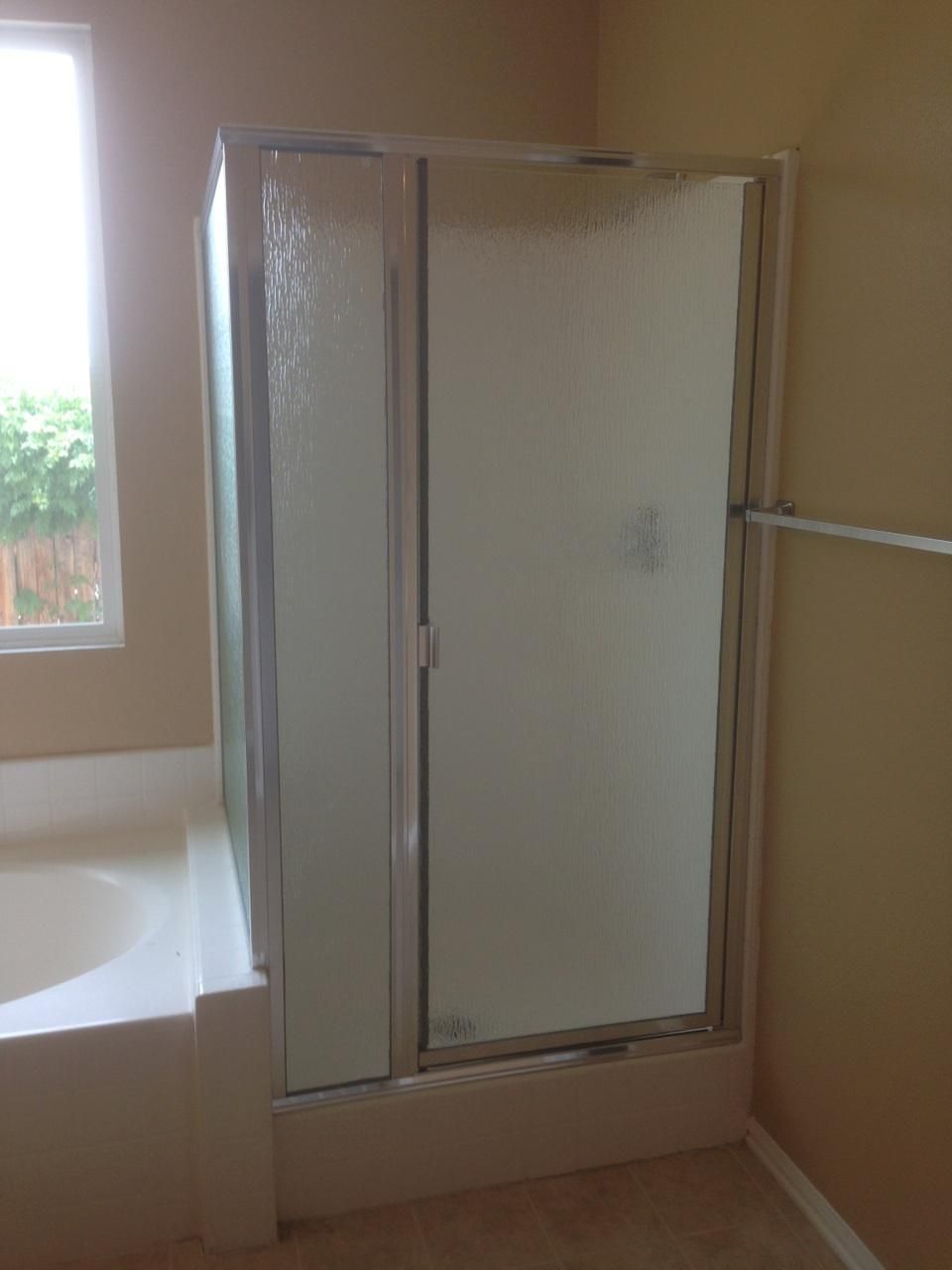 Shower Enclosure installed.
