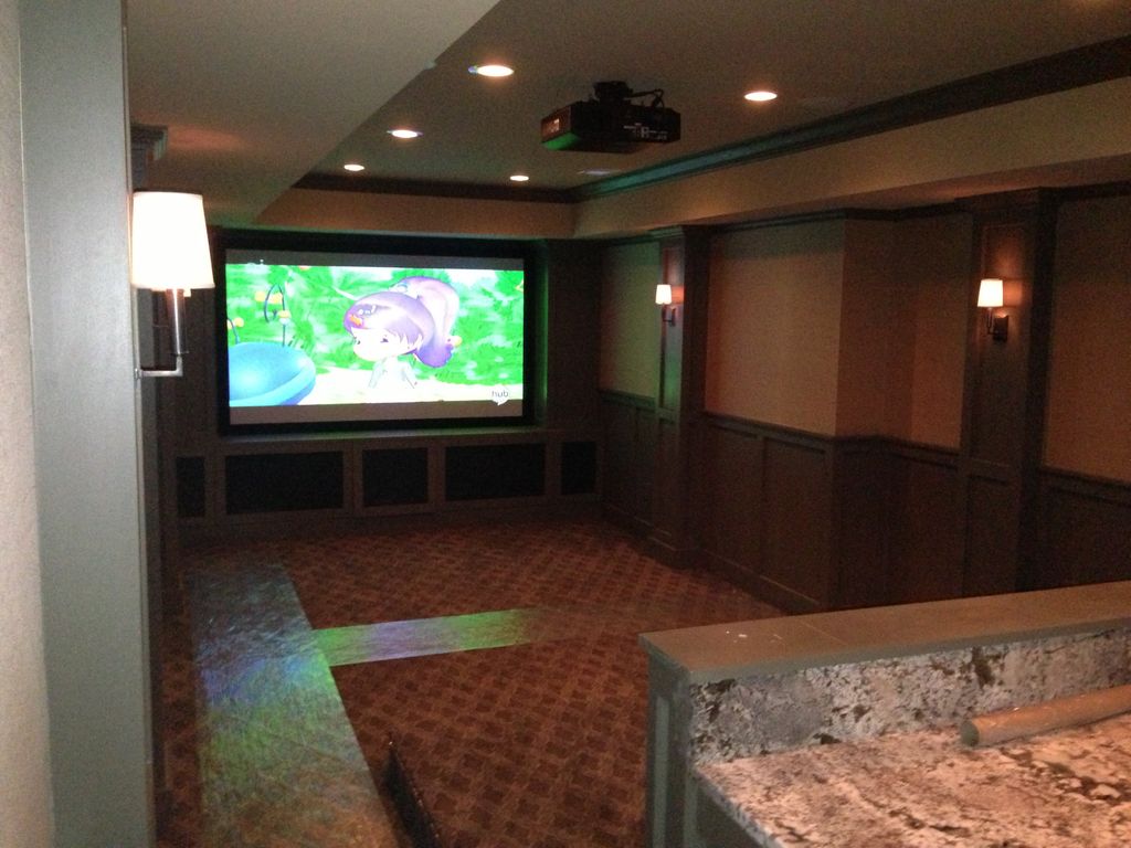 Basement remodels and media rooms
