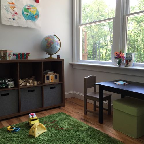 A bright playspace for a 6 year old