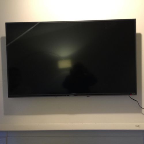 Flat screen TV mounting