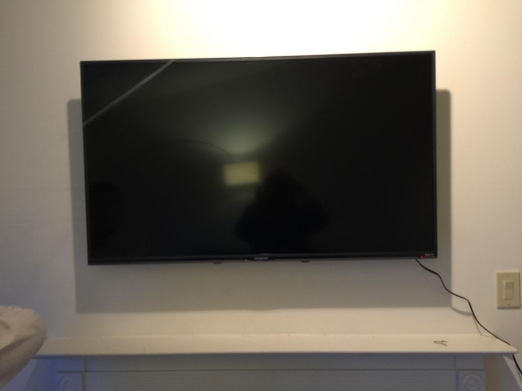 Flat screen TV mounting