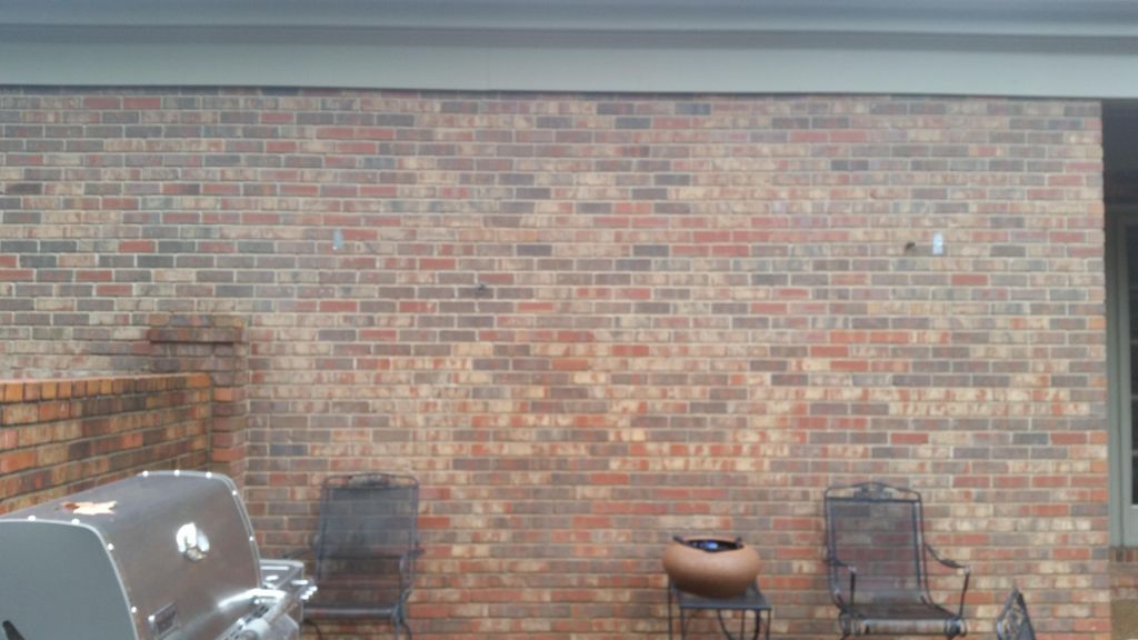 Back of garage/media room