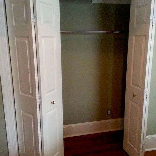 This is a closet built in a house that is over 100