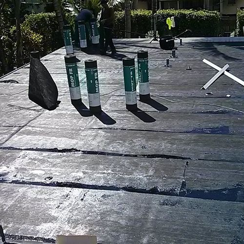 Flat Roof's Ply IV Mopped In