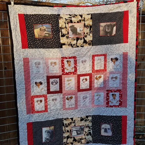 A specially designed quilt.