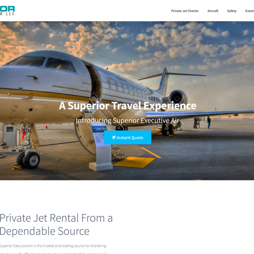 Executive Airline Service + Booking Site