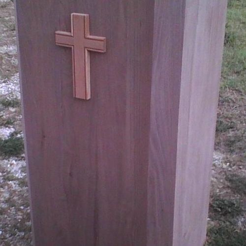 Preachers Pulpit made out of solid Walnut.   I mad