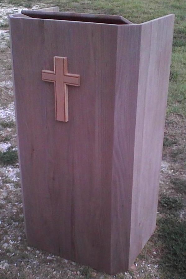 Preachers Pulpit made out of solid Walnut.   I mad