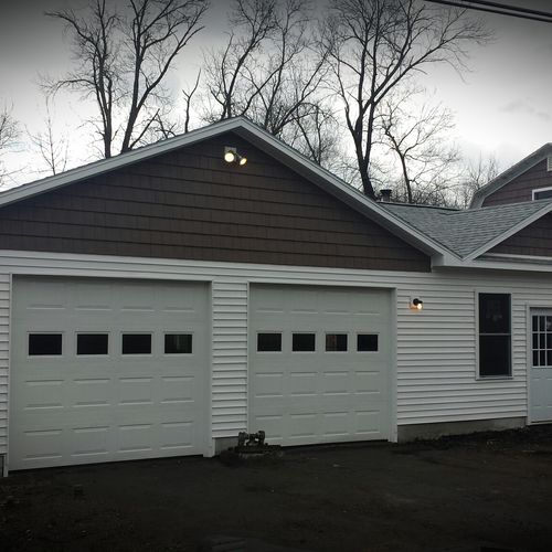 complete garage rebuild from fire total loss