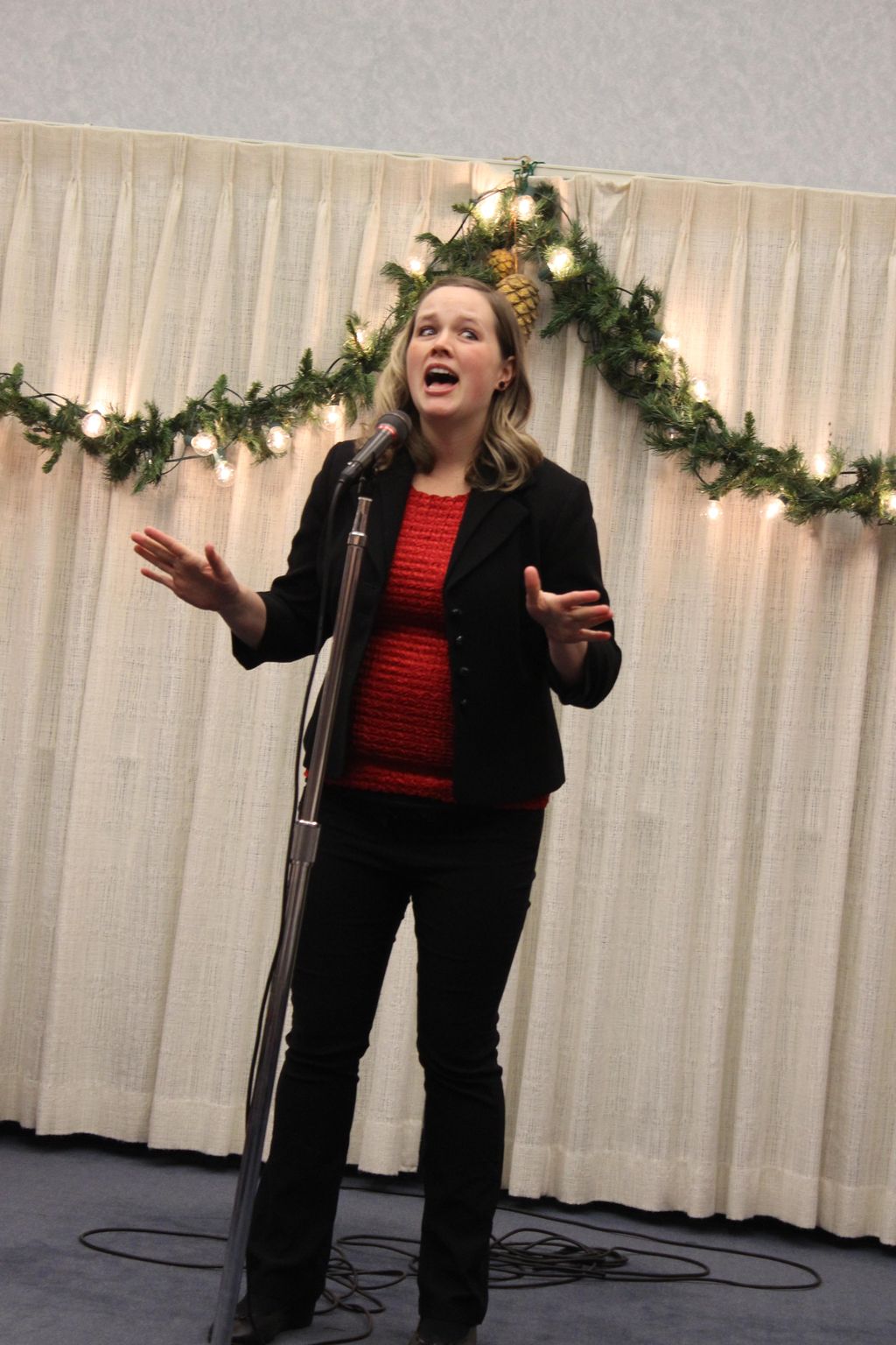 Christmas Programs with my sister Rachelle Winter 
