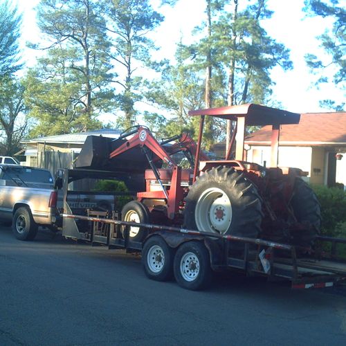 Tractor & Bushhog for lot clearing and cutting