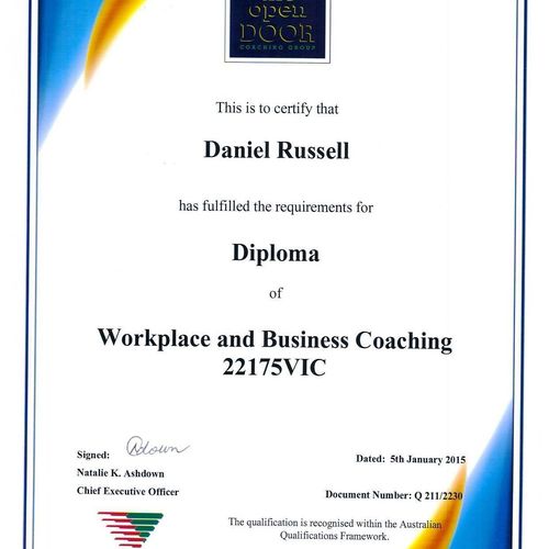 Australia Diploma in Workplace Coaching