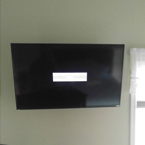 installed TV Mount and moved outlet behind tv