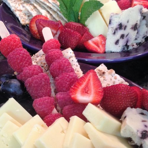 Fruit and Cheese Displays with Locally Produced NH