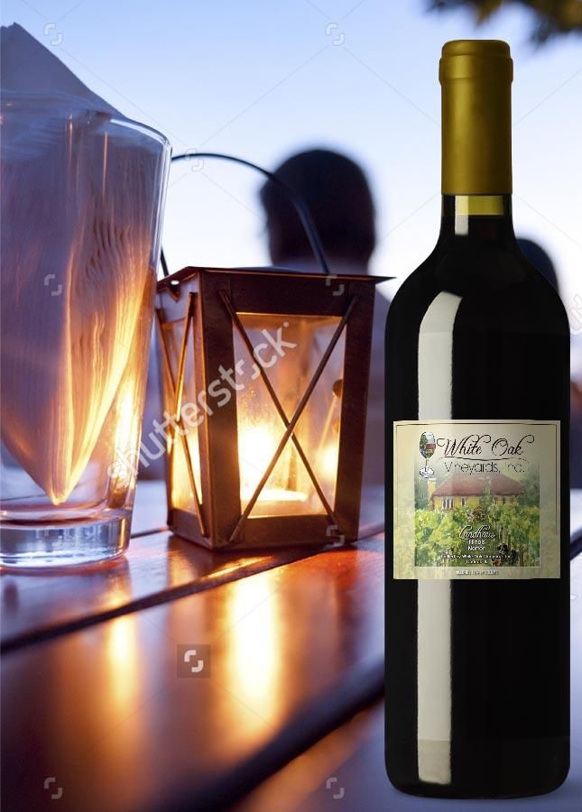 One of our wine labels designed and printed for Wh