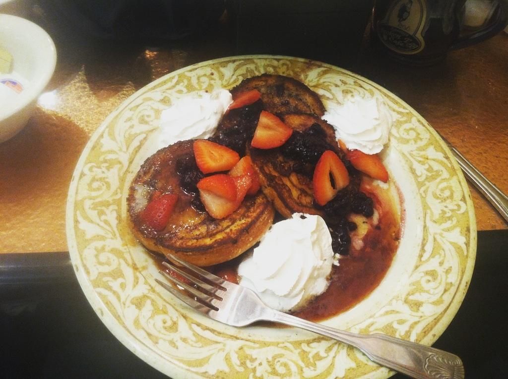 Brioche French Toast with fruit compote