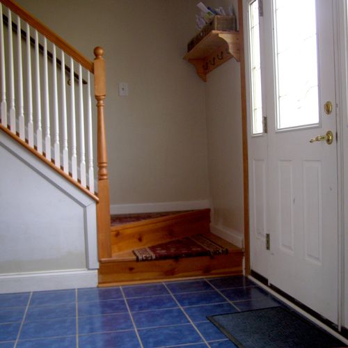 This picture is of my own personal foyer. It has s