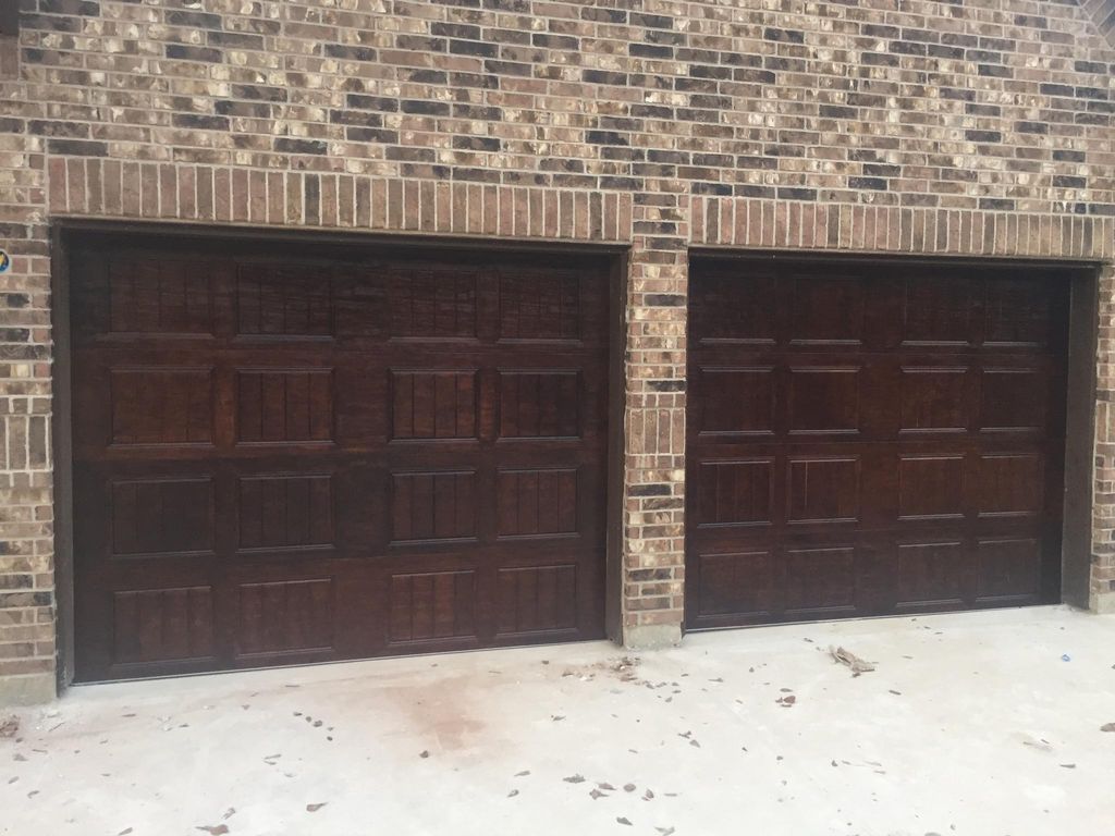 customized with woodgrain paint