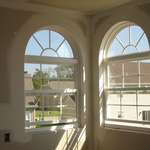 this is two new arch windows with arch bead all ar