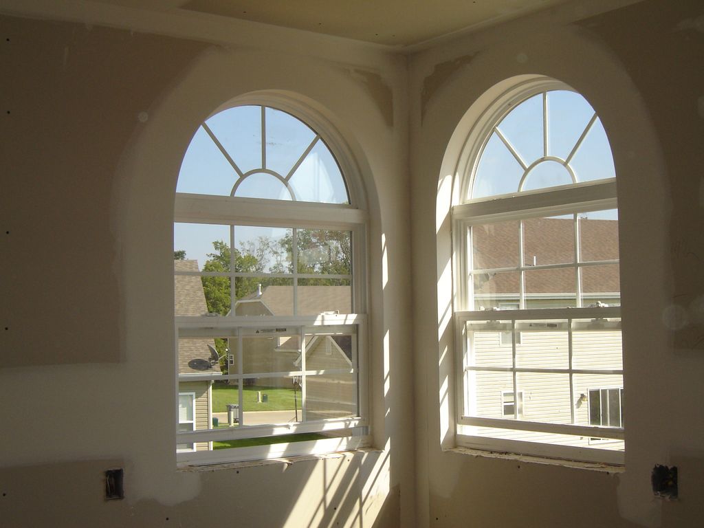 this is two new arch windows with arch bead all ar