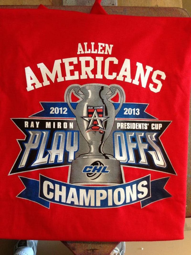Allen Americans Hockey Team Playoff Shirts