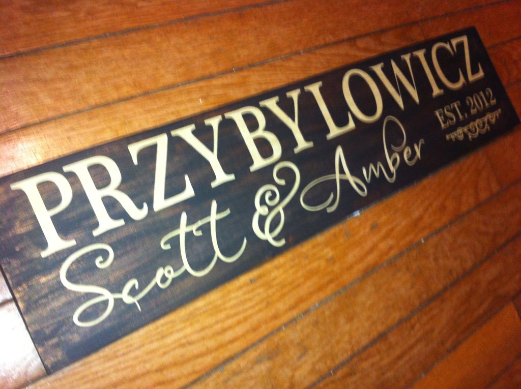 Family Signs (6x24) $25
Any color paint or vinyl, 