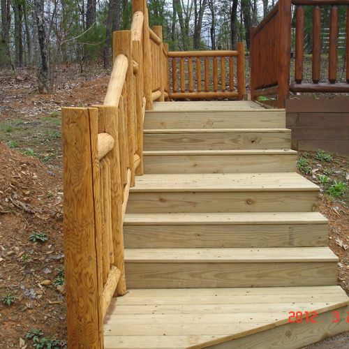 A different project - cut custom staircase into a 