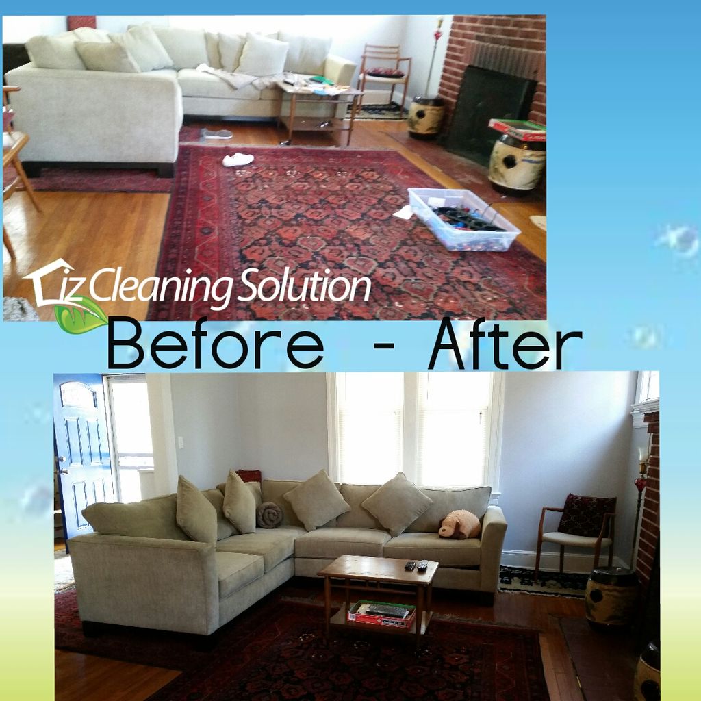 Living Room Before and After