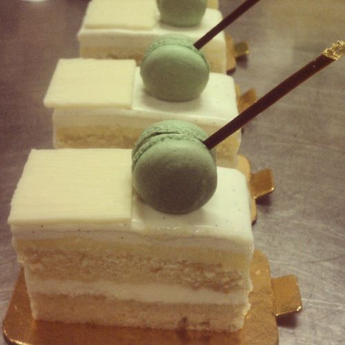 Citrus Petit Gateaux with white chocolate, lime ma