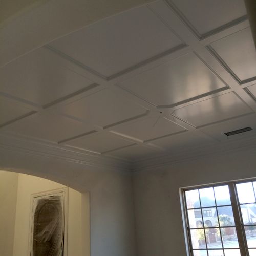 Finished Ceiling Panels.