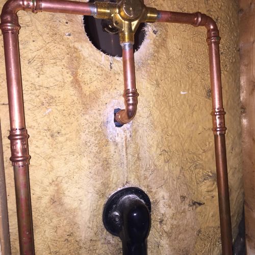 Tub and Shower water lines
