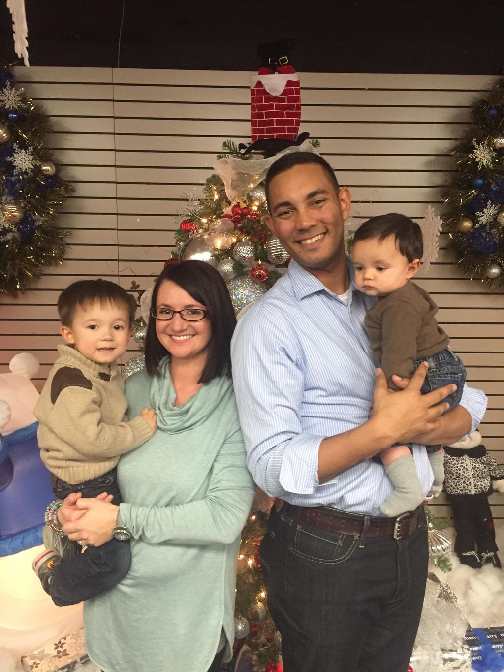 David Wallace and his family.