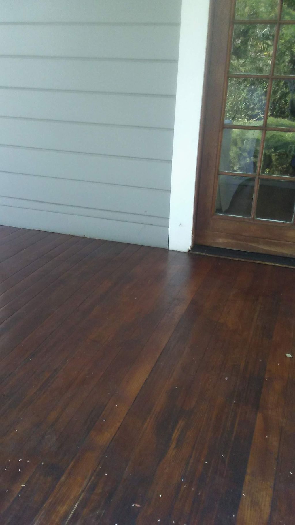 Before ... notice the bubbles that came yp 