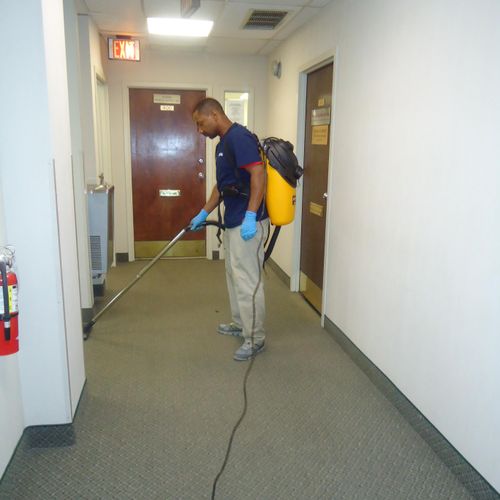 Daily vacuuming of carpets in your office is essen