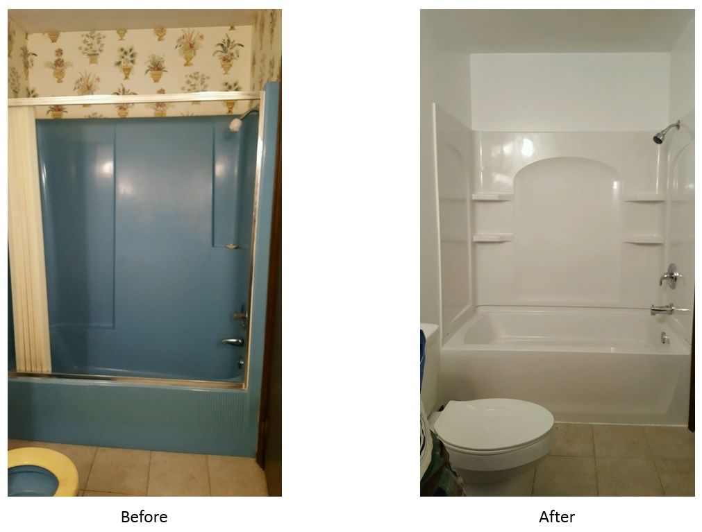 Vinyl bathroom replacement
