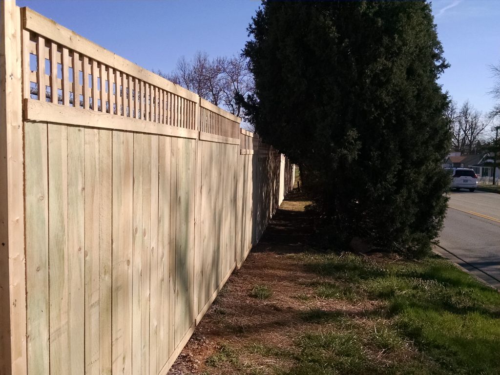 Fence installation  JR Miller Blvd