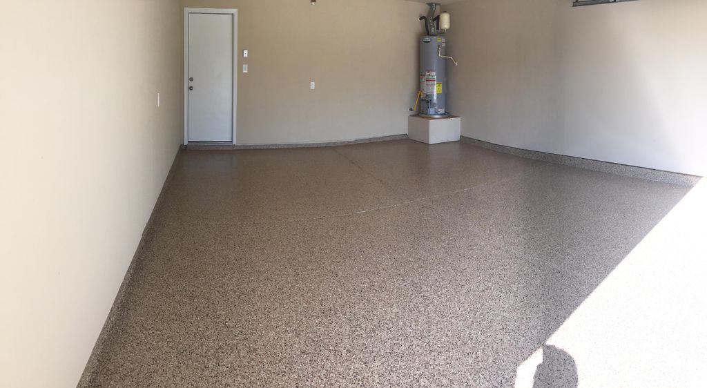 Copper Mountain 1/4" Chip PolyAspartic Floor