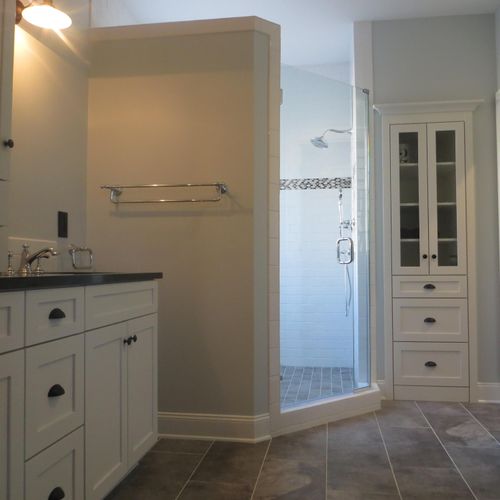 Williamsburg master bath remodeling, shower remode